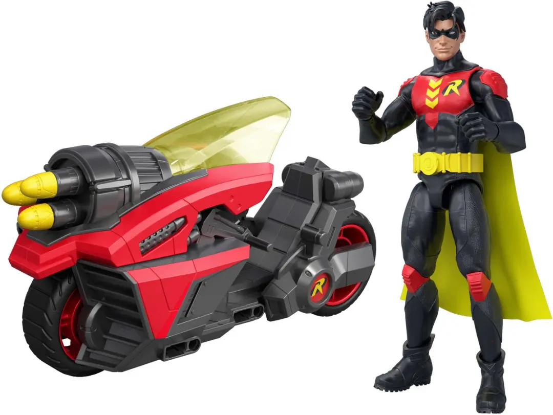 Mattel DC Premier Robin Figuur & Motorfiets JMD51