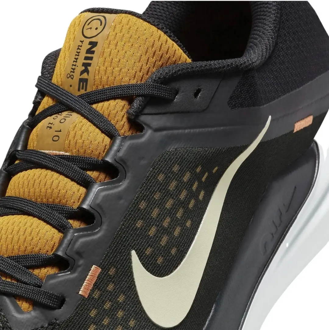 Nike Winflo 10 Sportschoenen DV4022-009 - Maat 45.5 - Zwart/Geel/Wit