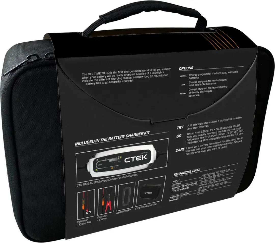 CTEK CT5 Time To Go Acculader - AGM/Loodzuur