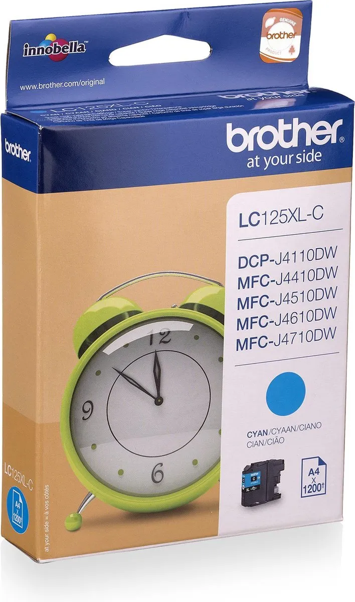 Brother LC-125XLC Inktcartridge Cyaan - Hoge Capaciteit