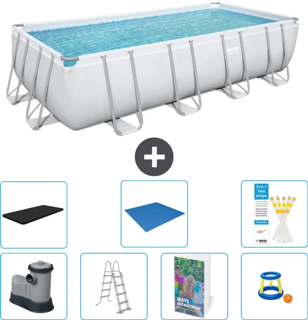 Bestway Power Steel Zwembad 549x274x122cm