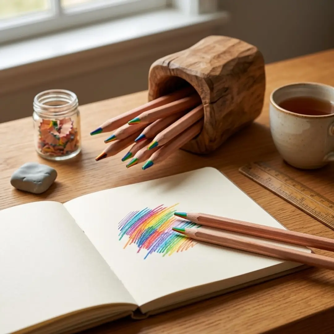 NUVEX Regenboog Potloden 10 Stuks - Multicolor