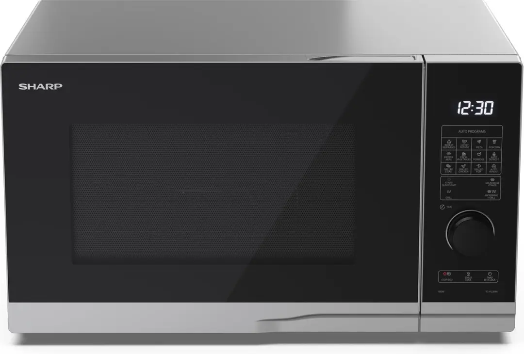 Sharp YC-PG234AE-S Magnetron 23L - 900W Grill - Zwart/Zilver
