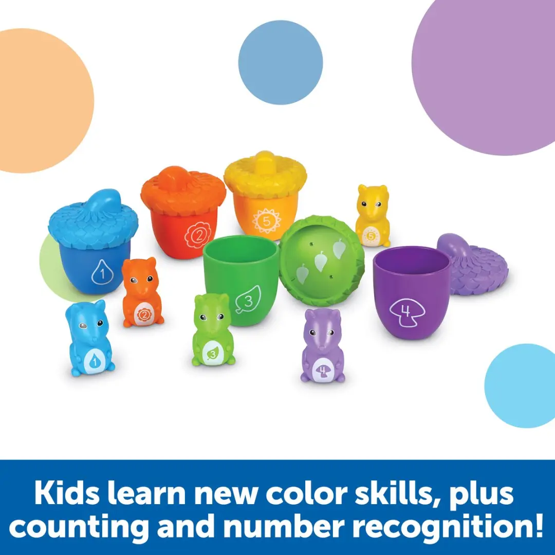 Learning Resources Tel en leer eekhoorns LER6723 - Multikleur