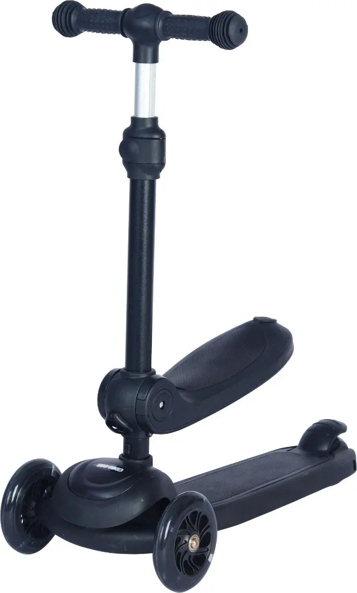 Eco Toys Siem Zwart Step/Loopfiets 2-in-1