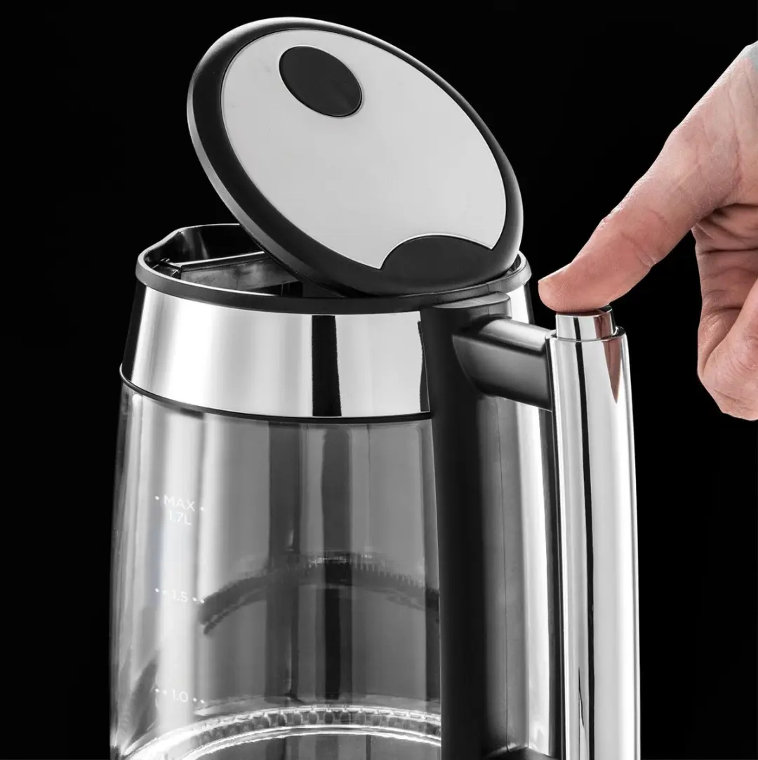 Russell Hobbs Elegance Glass Waterkoker 2200W - 1.7L - Zilver