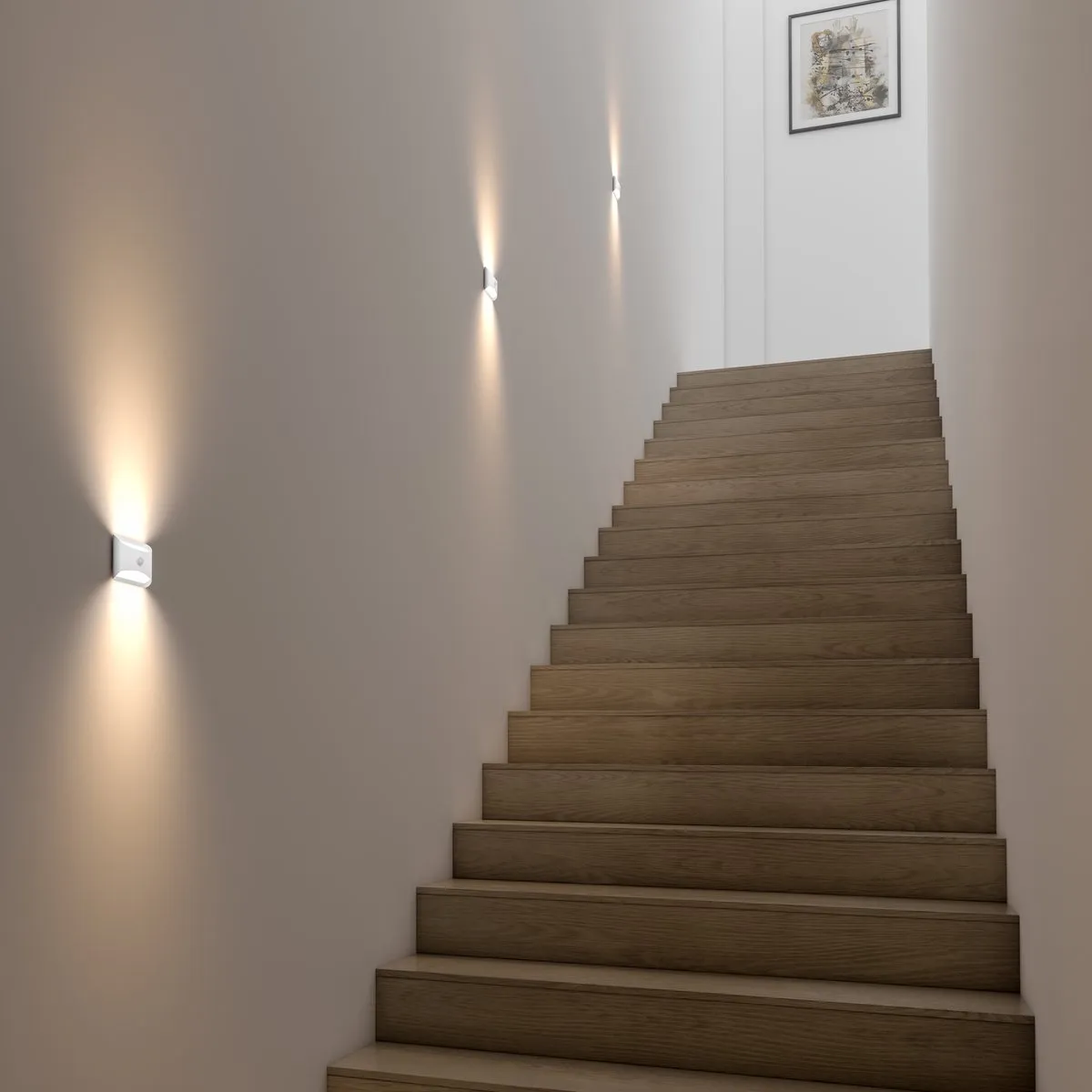 Calex Spot On Draadloze Wandlamp - Set van 3 - Warm Wit 2700K