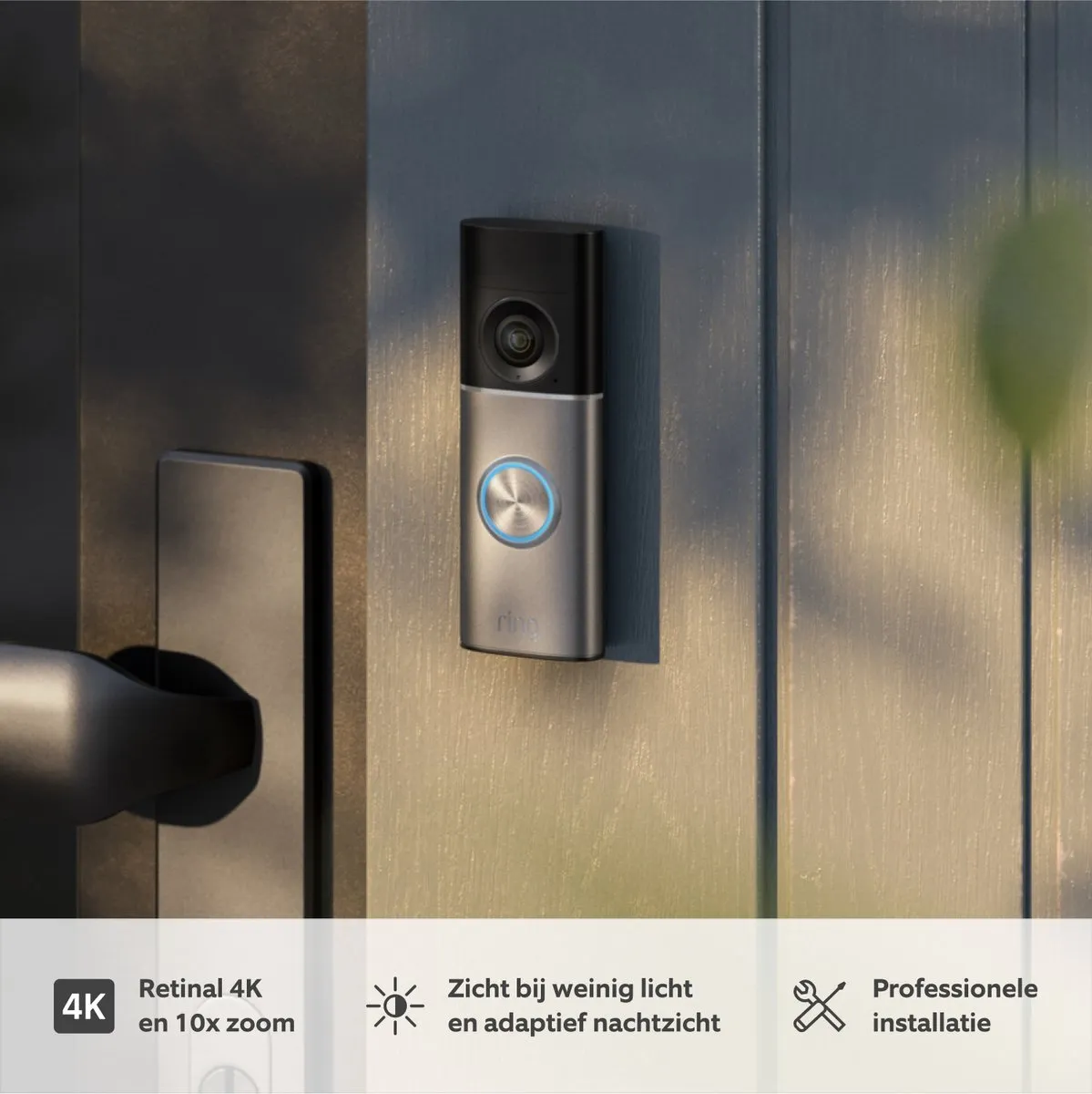 Ring Wired Video Doorbell Pro (3rd gen) - Plug-in - Zilver - Retinol 4K