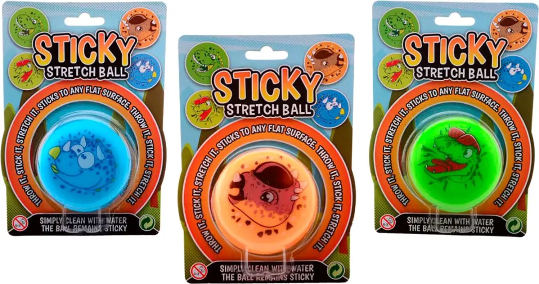 Johntoy Sticky Stretch Dino Bal