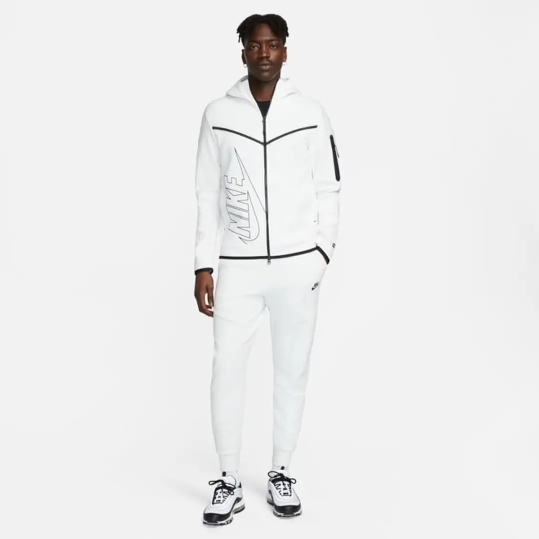 Nike Sportswear Tech Fleece Hoodie L - Summit White/Black