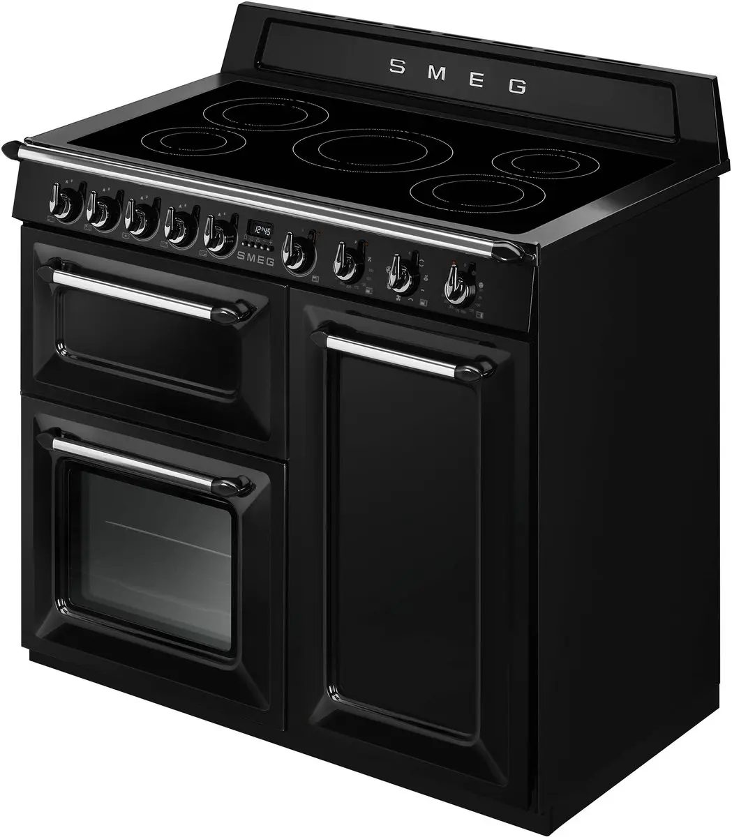 Smeg CUISINIARE TR103IBL2 Range-fornuis - 5 Inductiezonen - 3 Ovens - Zwart