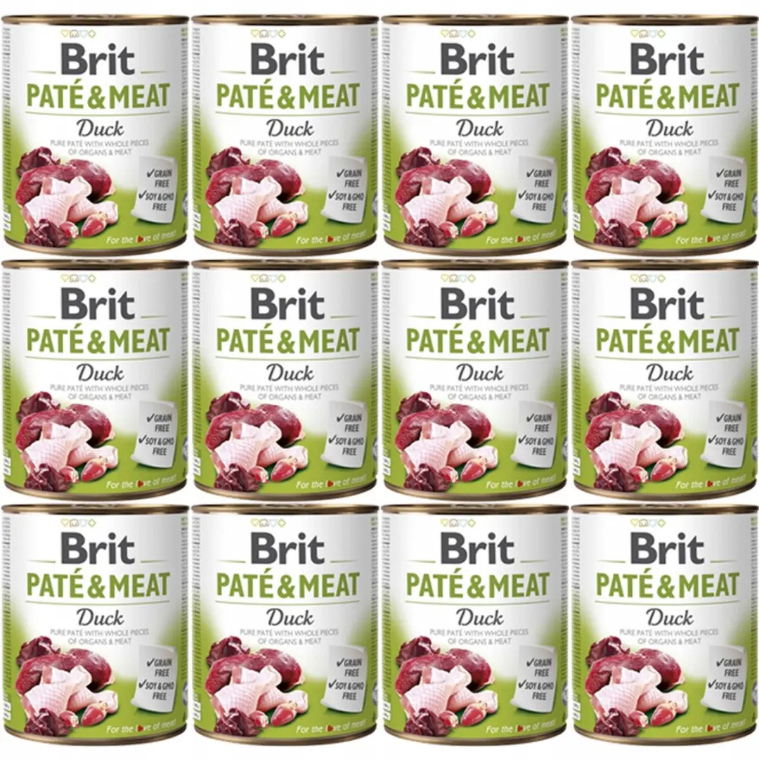 Brit Paté & Meat Serie Hondenvoer Eend 800g