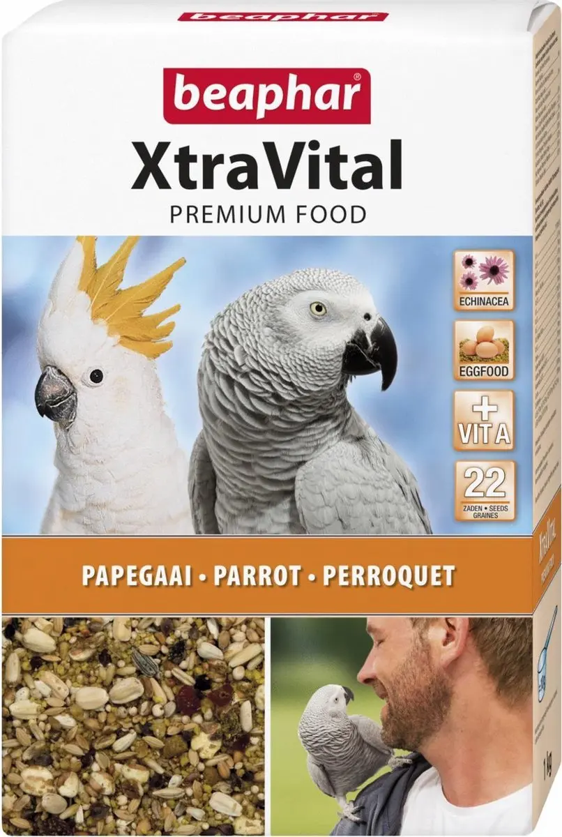 Beaphar Xtravital Papegaaienvoer 1kg