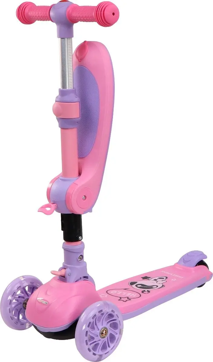 Eco Toys Lisa Roze Step/Loopfiets