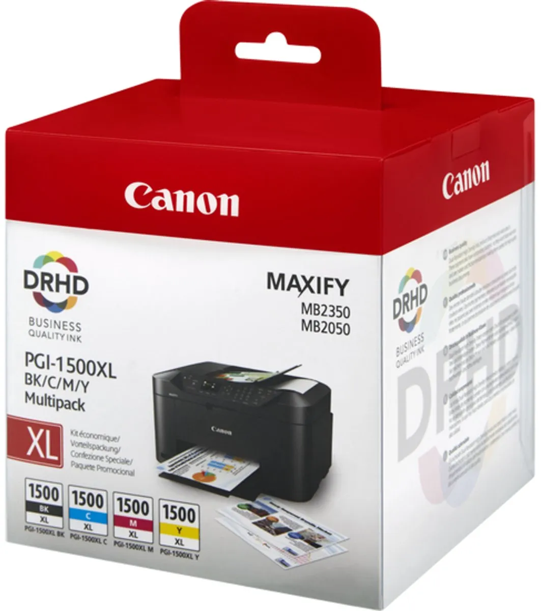 Canon PGI-1500XL Inktcartridge - 1200 pagina's - 4 kleuren