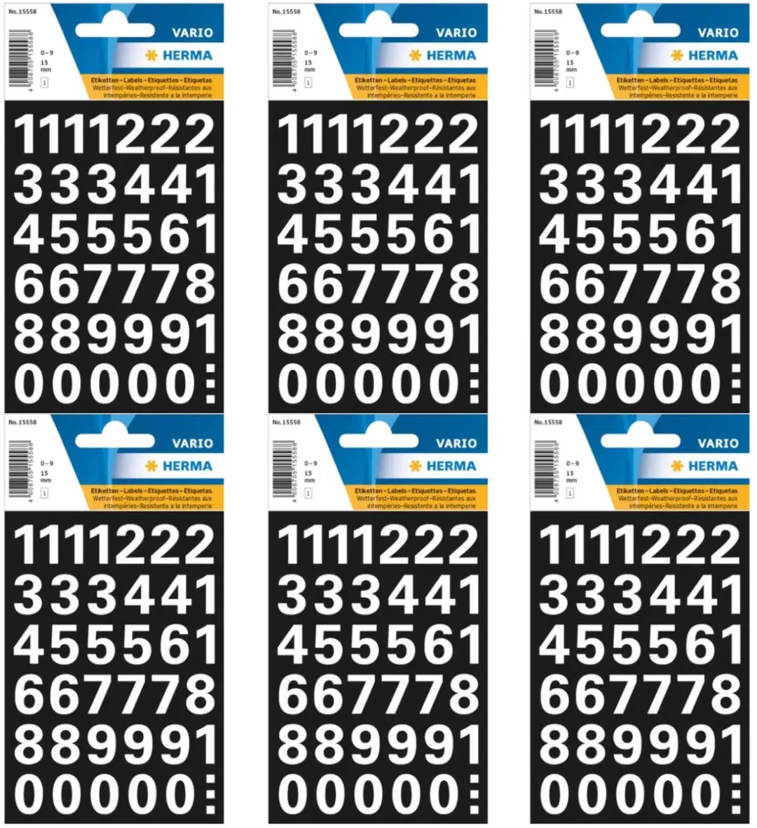Herma Stickervel Cijfers 0-9