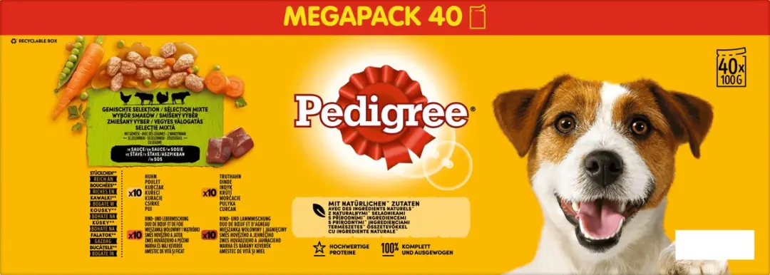 Pedigree Wybór Smaków Volledig Natvoer Honden - 40 Stuks