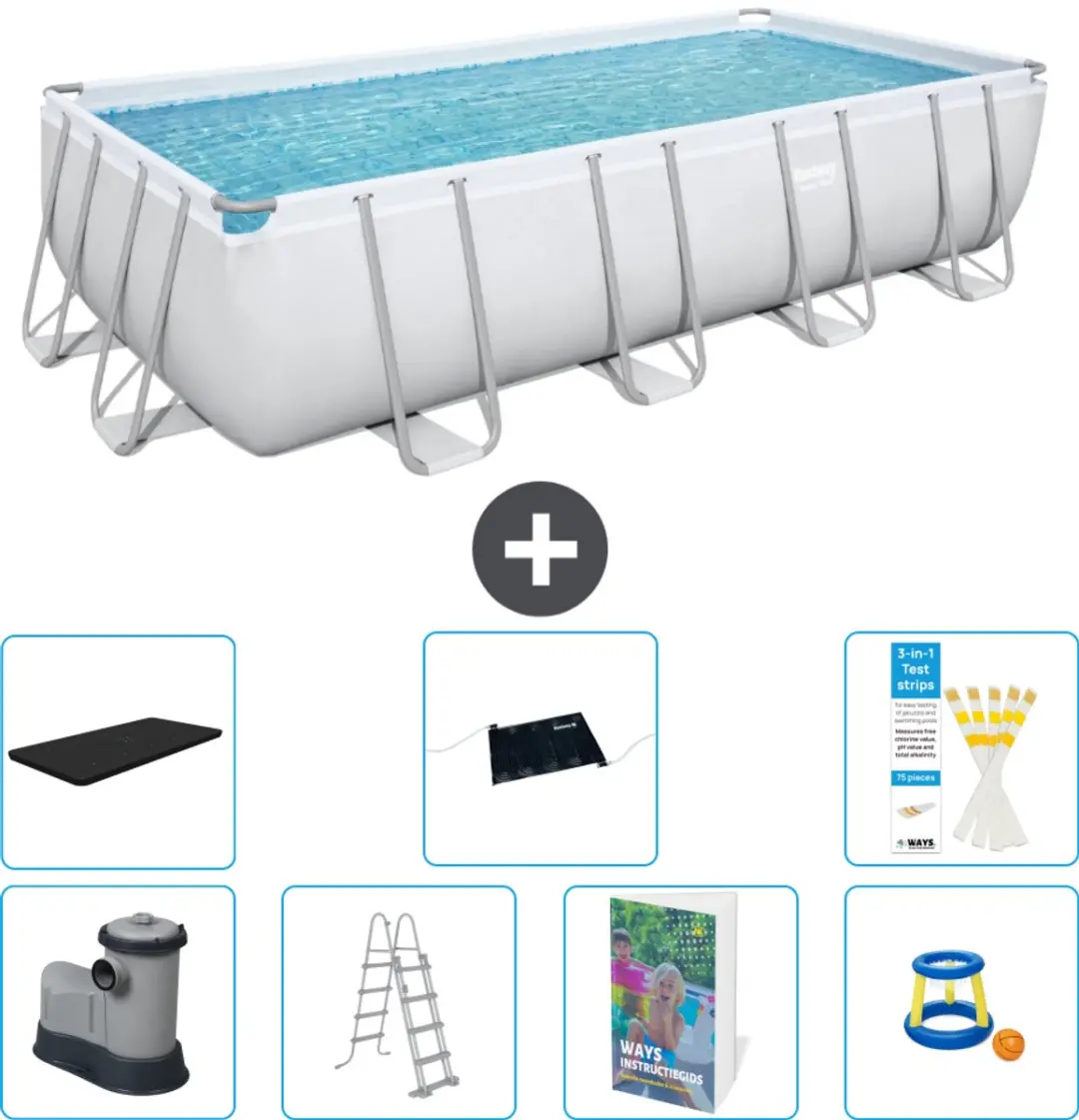 Bestway Power Steel Zwembad 549x274x122cm