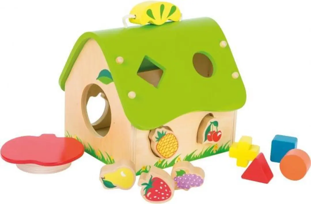 Small Foot Vormenstoof Fruit Hout - 9 Stuks - Wit