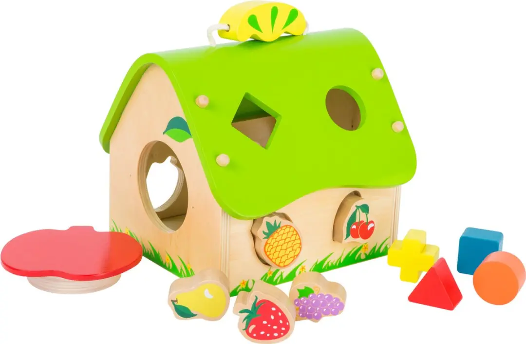 Small Foot Vormenstoof Fruit Hout - 9 Stuks - Wit