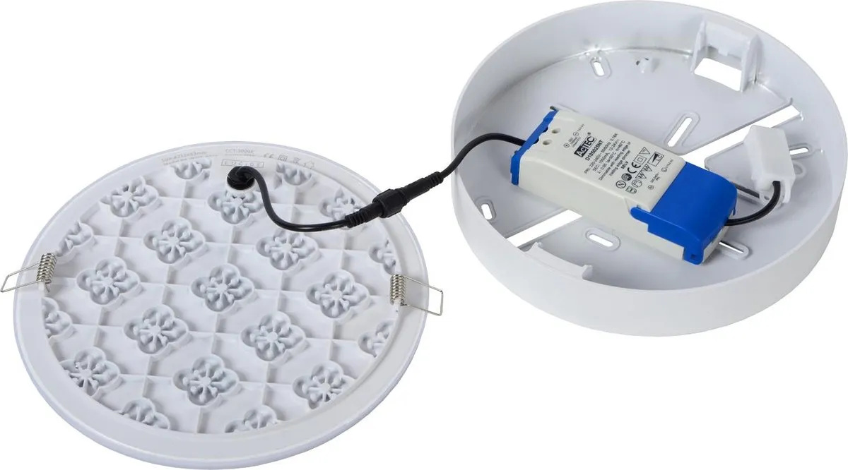 Lucide CERES-LED Plafondlamp Ø21,5cm - 3000K - IP44 - Wit