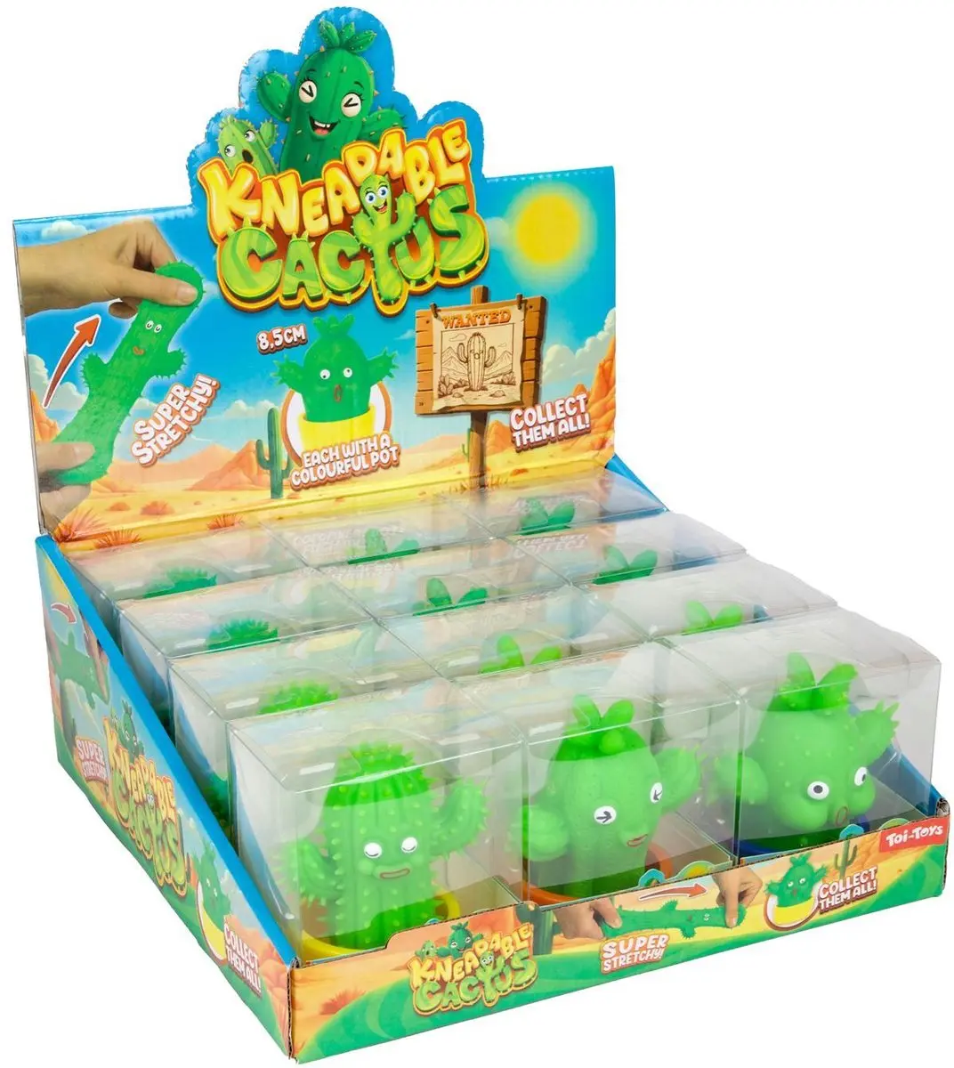 Toi-Toys Stretchy Kneedcactus Anti-Stress Speelgoed