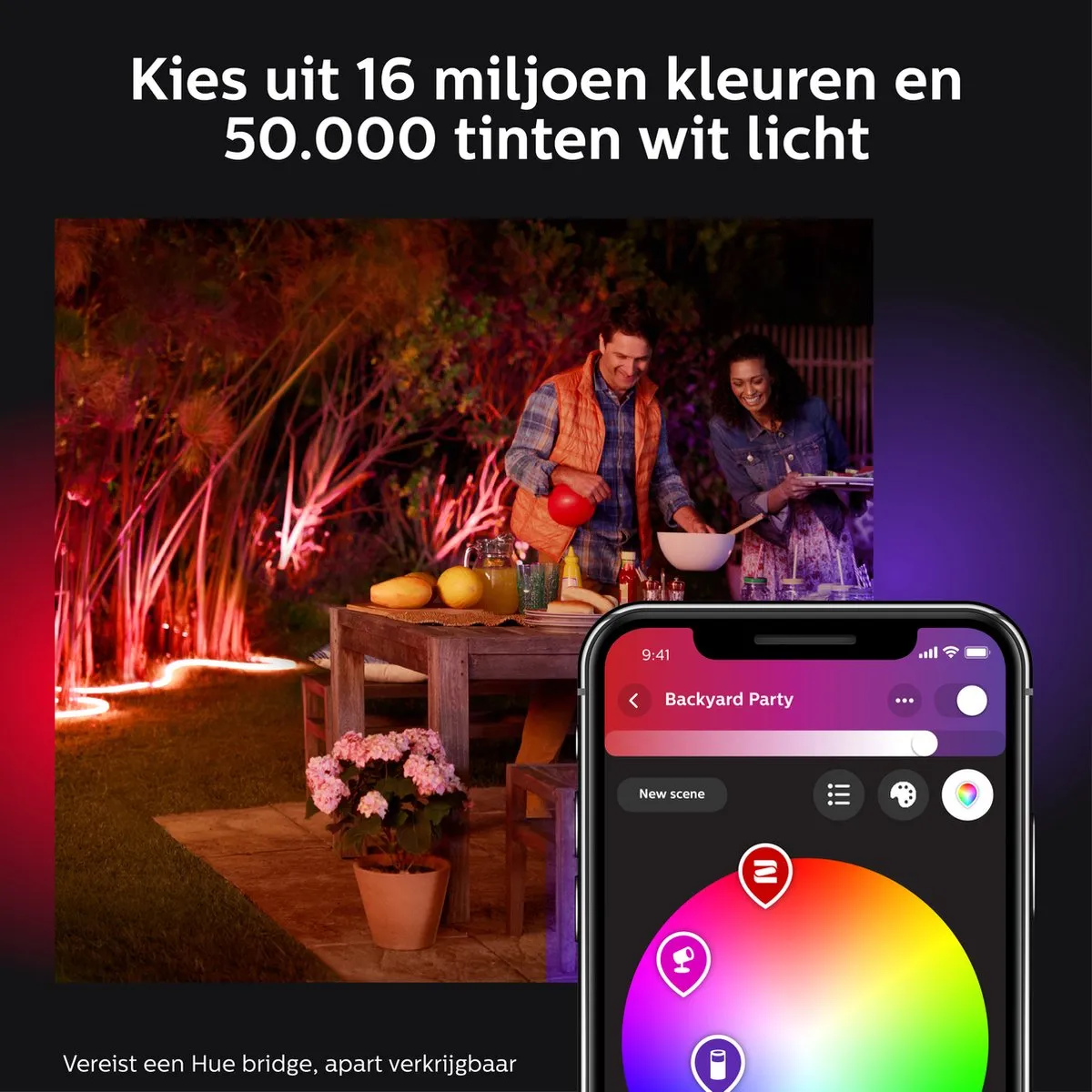 Philips Hue Lightstrip Outdoor 5m - RGBW - afbeelding 6 van 6