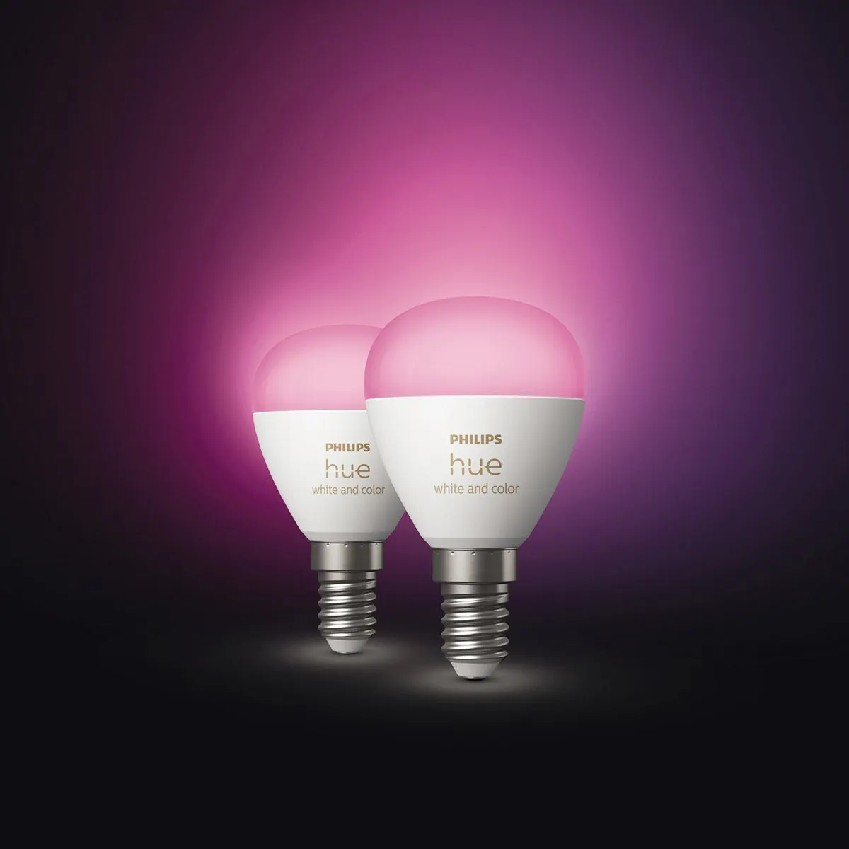 Philips Hue Kogellamp E14 RGBW - 2 Stuks - Mat Glas