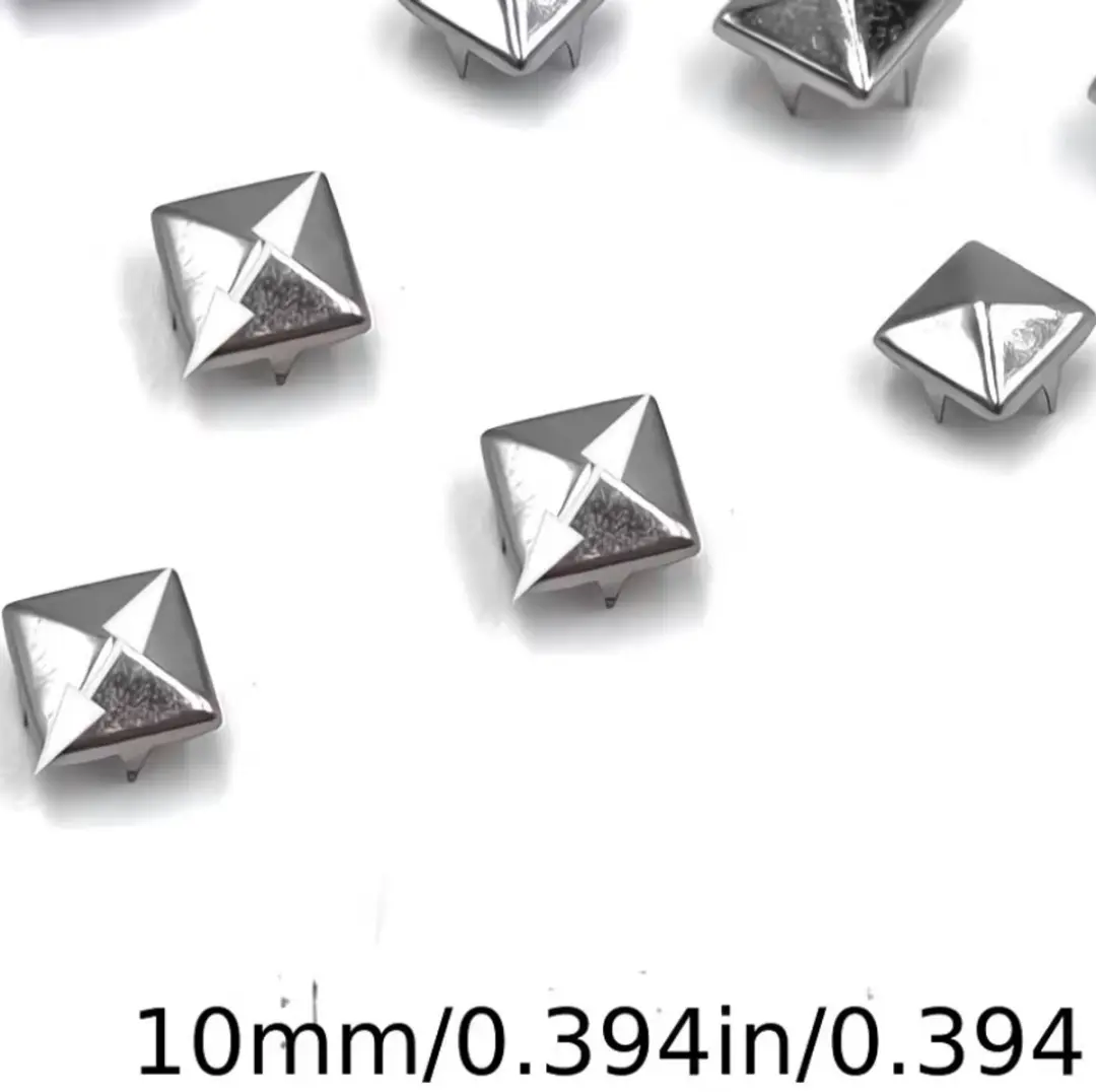 NuveX Zilveren Studs 10mm - 50 Stuks