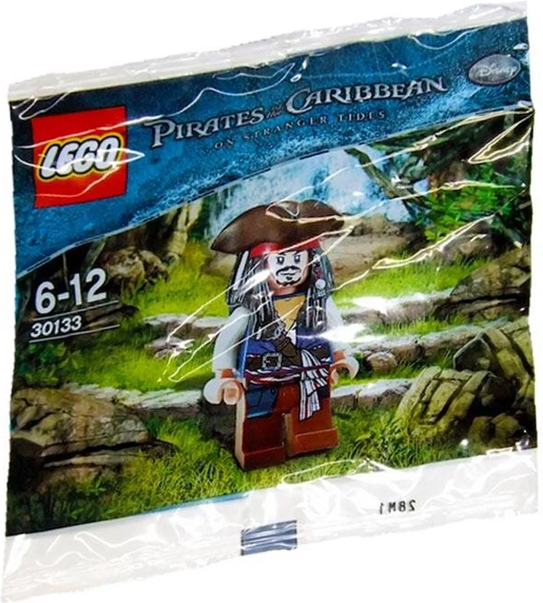 LEGO Pirates of the Caribbean Jack Sparrow Minifiguur - 1 Stuk - Multi