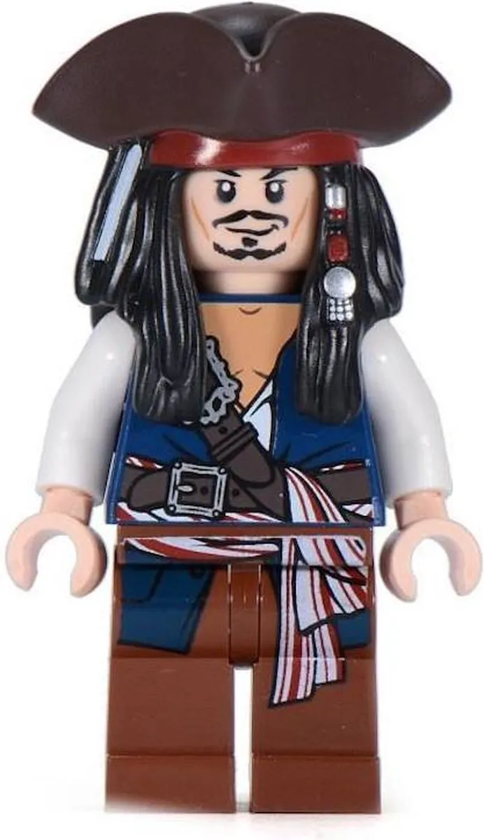 LEGO Pirates of the Caribbean Jack Sparrow Minifiguur - 1 Stuk - Multi