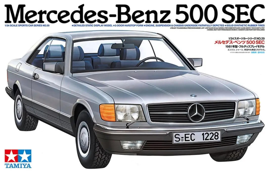 Tamiya Mercedes-Benz 500SEC Modelbouwkit 1:24