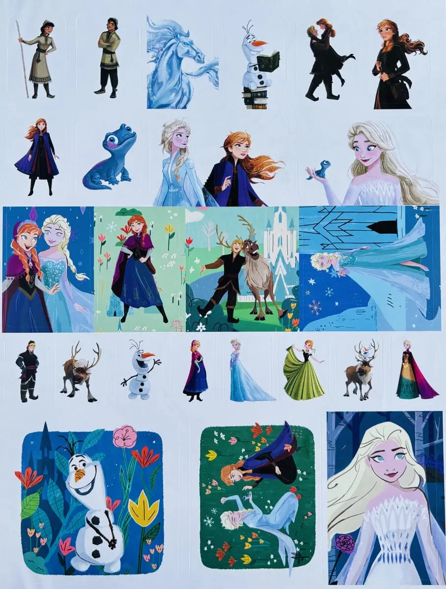 Disney Frozen Kleurboek - 125 Pagina's - Blauw - 1x A4 Stickers