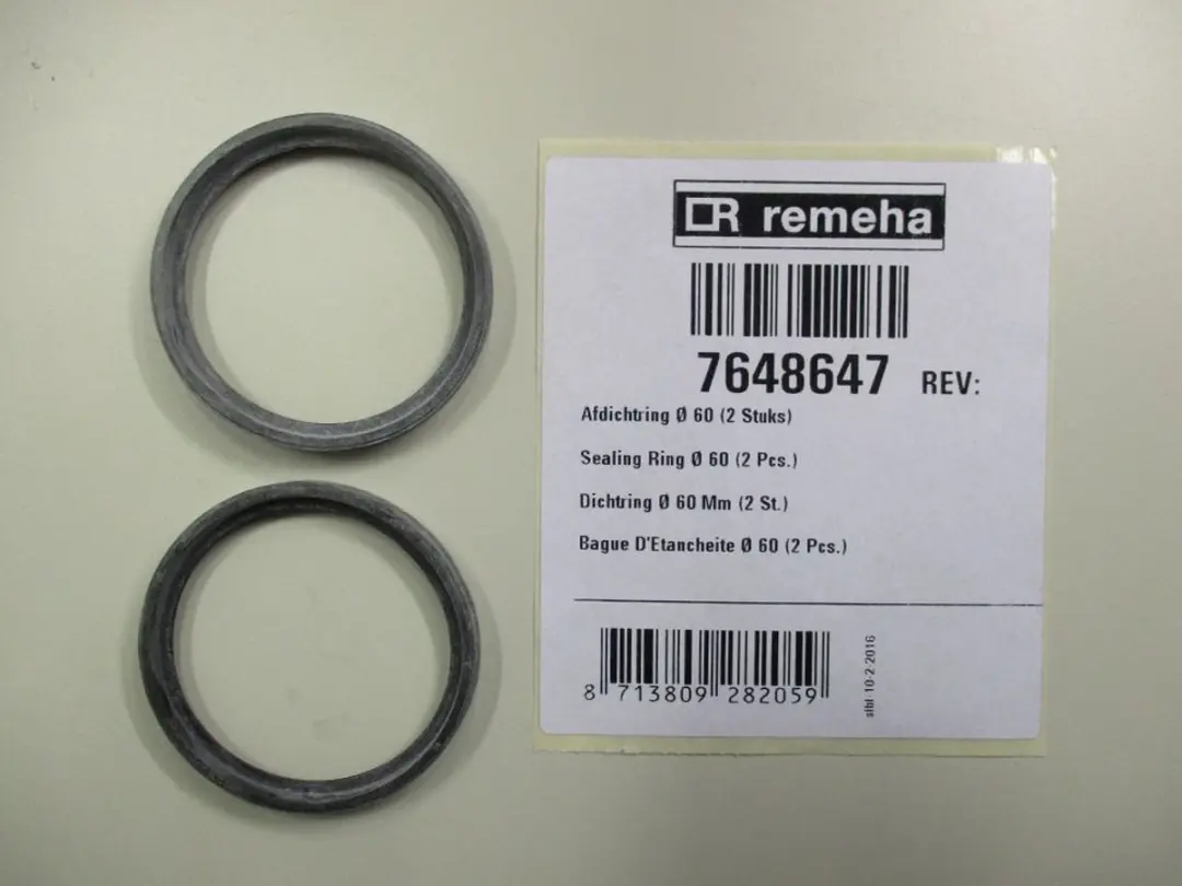 Remeha Afdichting Afdekkap 60mm
