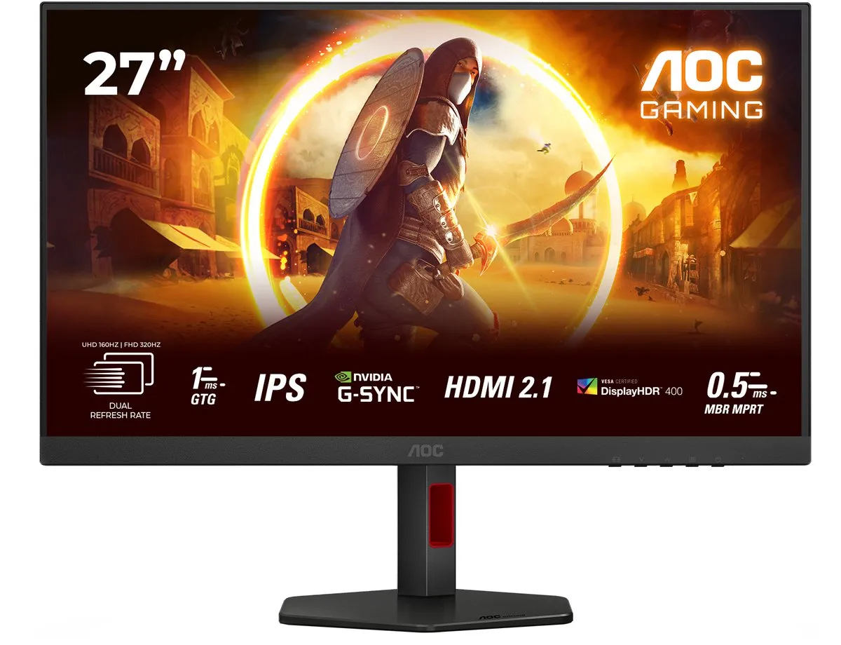 AOC G4 U27G4R 27 inch Gaming Monitor - 4K - 160Hz/320Hz - HDR400