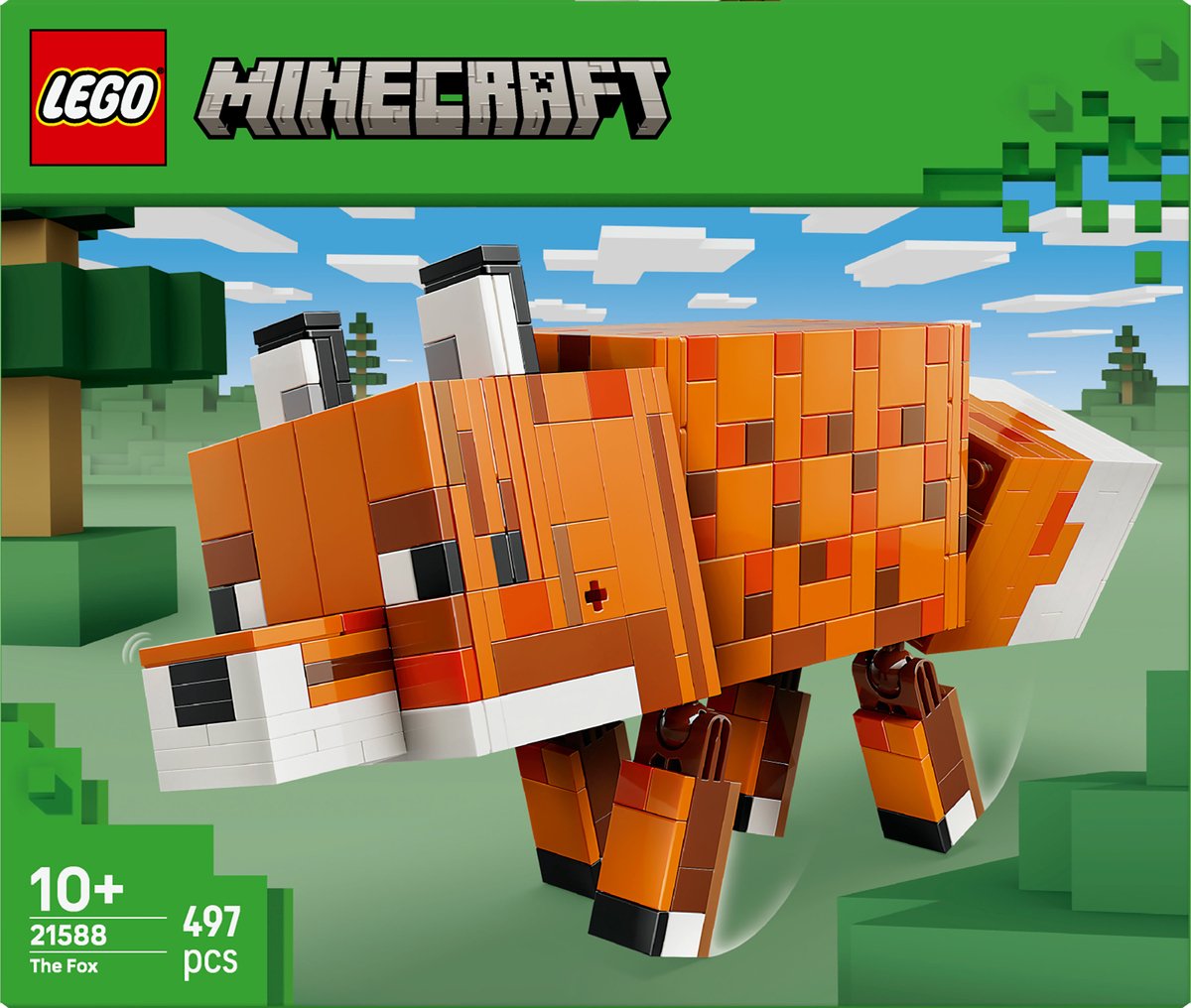 LEGO Minecraft De Vos Kinderkamer Decoratie en Dieren Speelgoed voor Kinderen - 21588