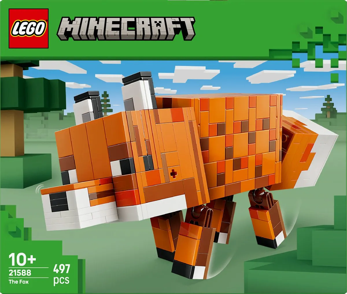 LEGO Minecraft Vos Kinderkamer Decoratie 21588 - 497 Stukken - Multicolor