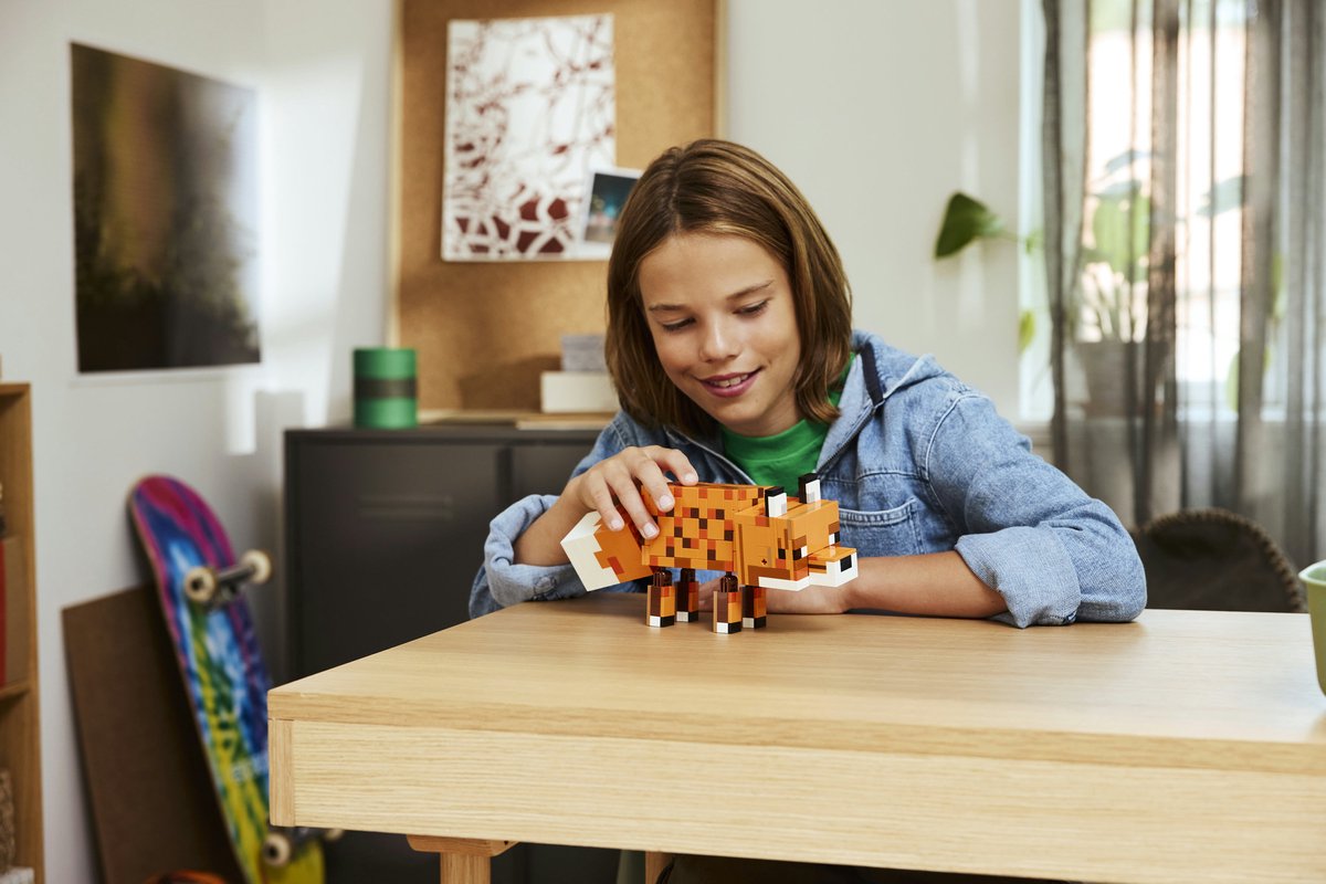 LEGO Minecraft De Vos Kinderkamer Decoratie en Dieren Speelgoed voor Kinderen - 21588