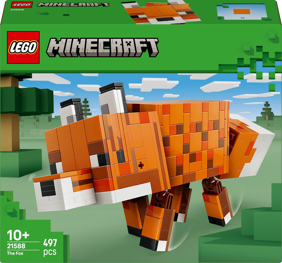 LEGO Minecraft De Vos Kinderkamer Decoratie en Dieren Speelgoed voor Kinderen - 21588