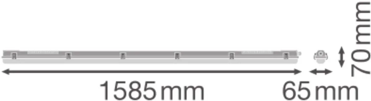 Ledvance LED Armatuur 1500mm IP65 - Geschikt voor T8/TL8