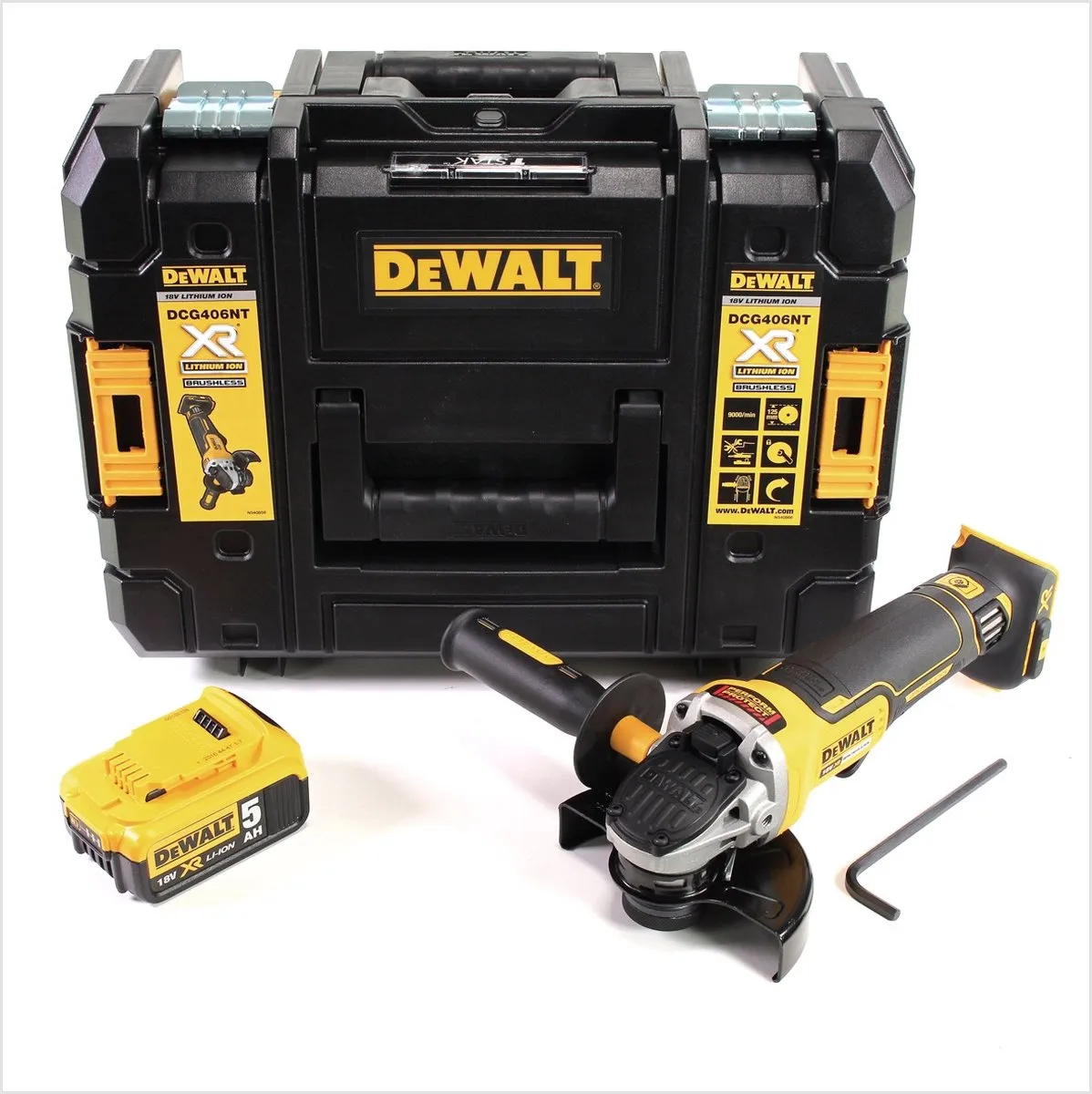 DeWalt DCG 406 NT Haakse Slijper 18V 125mm - 5.0Ah Accu