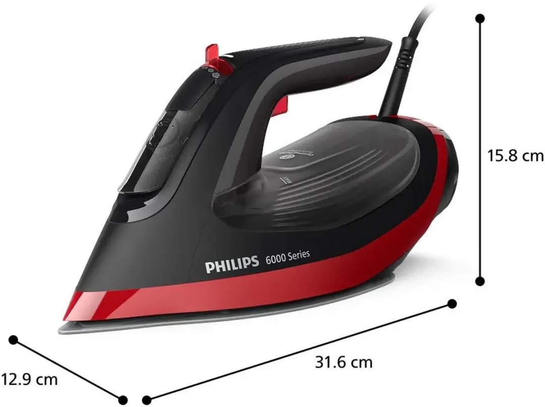 Philips 6000 Series DST6130/40 Stoomstrijkijzer - 2800W - Zwart