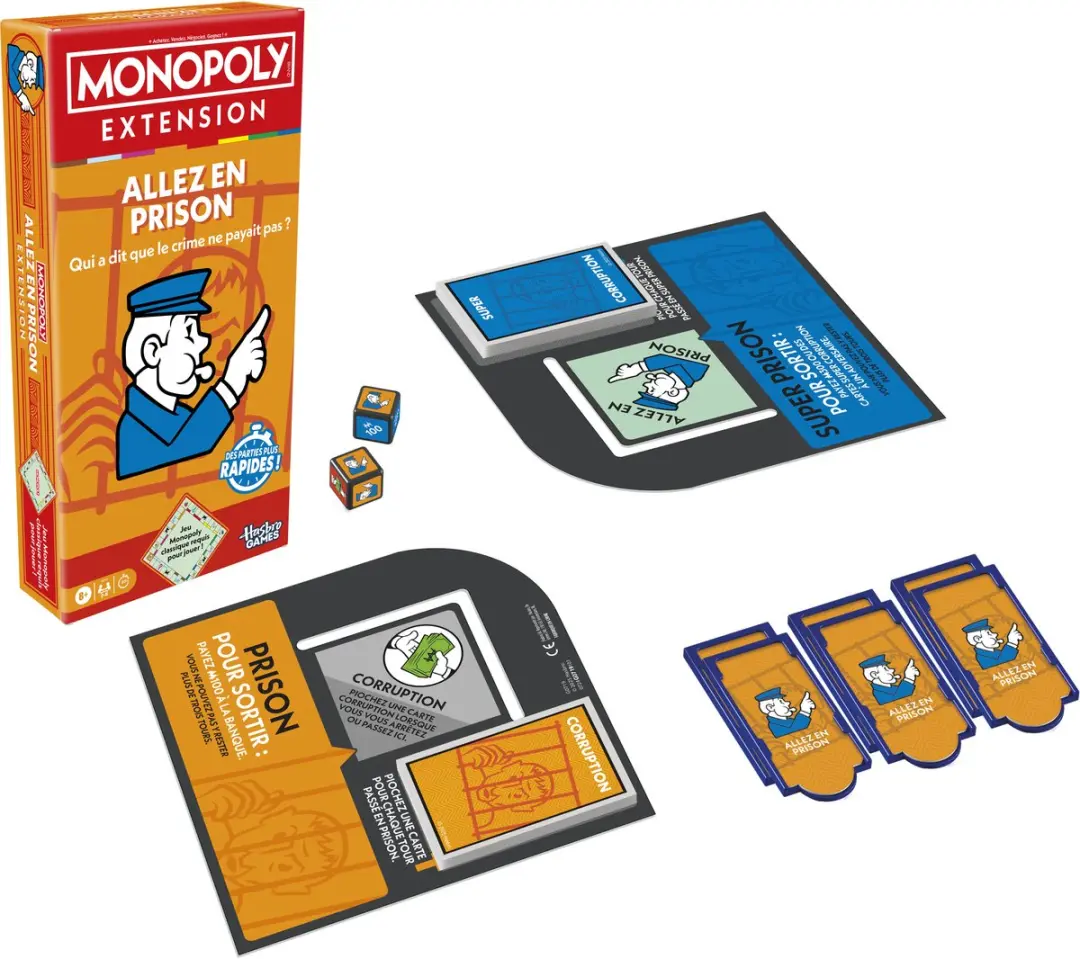 Monopoly Naar de gevangenis Uitbreiding - Franstalig G0719101