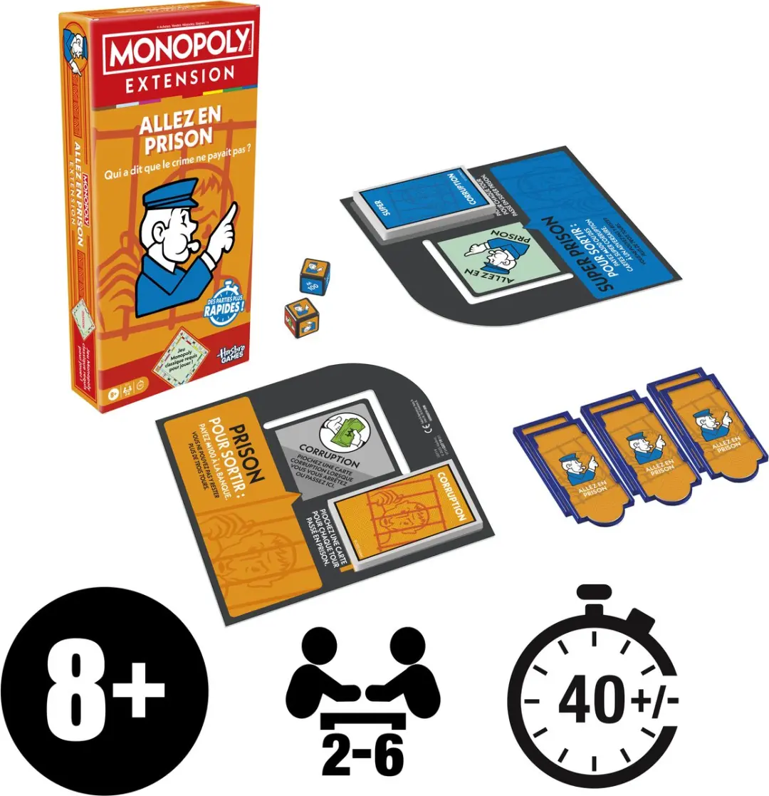 Monopoly Naar de gevangenis Uitbreiding - Franstalig G0719101