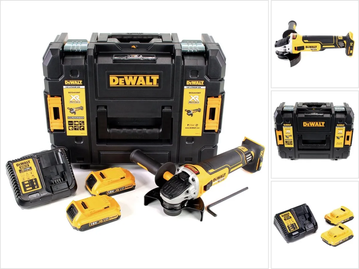 DeWalt DCG405D2 Haakse Slijper 18V 125mm