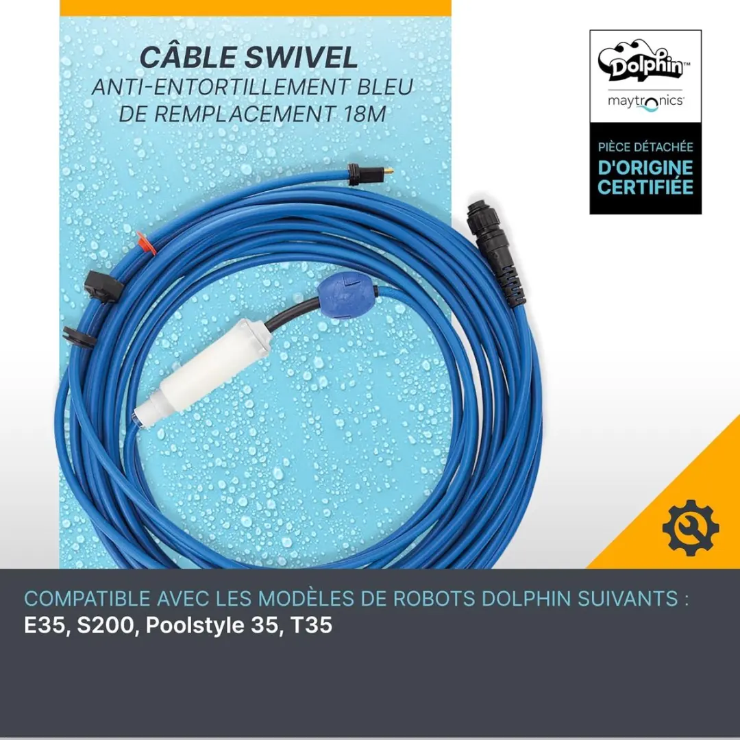 Maytronics Dolphin Voedingskabel 18m DIY - 99958907-diy - Wit