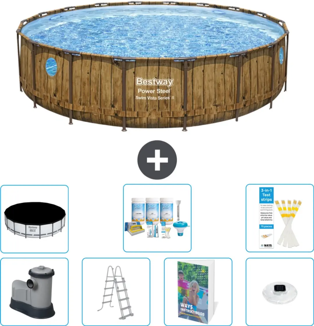 Bestway Power Steel Swim Vista Zwembad 549cm