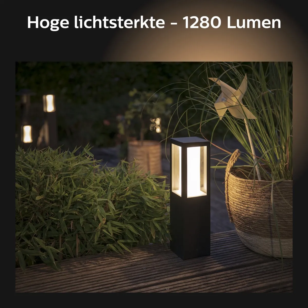 Philips Hue Impress Sokkellamp 16W - Zwart