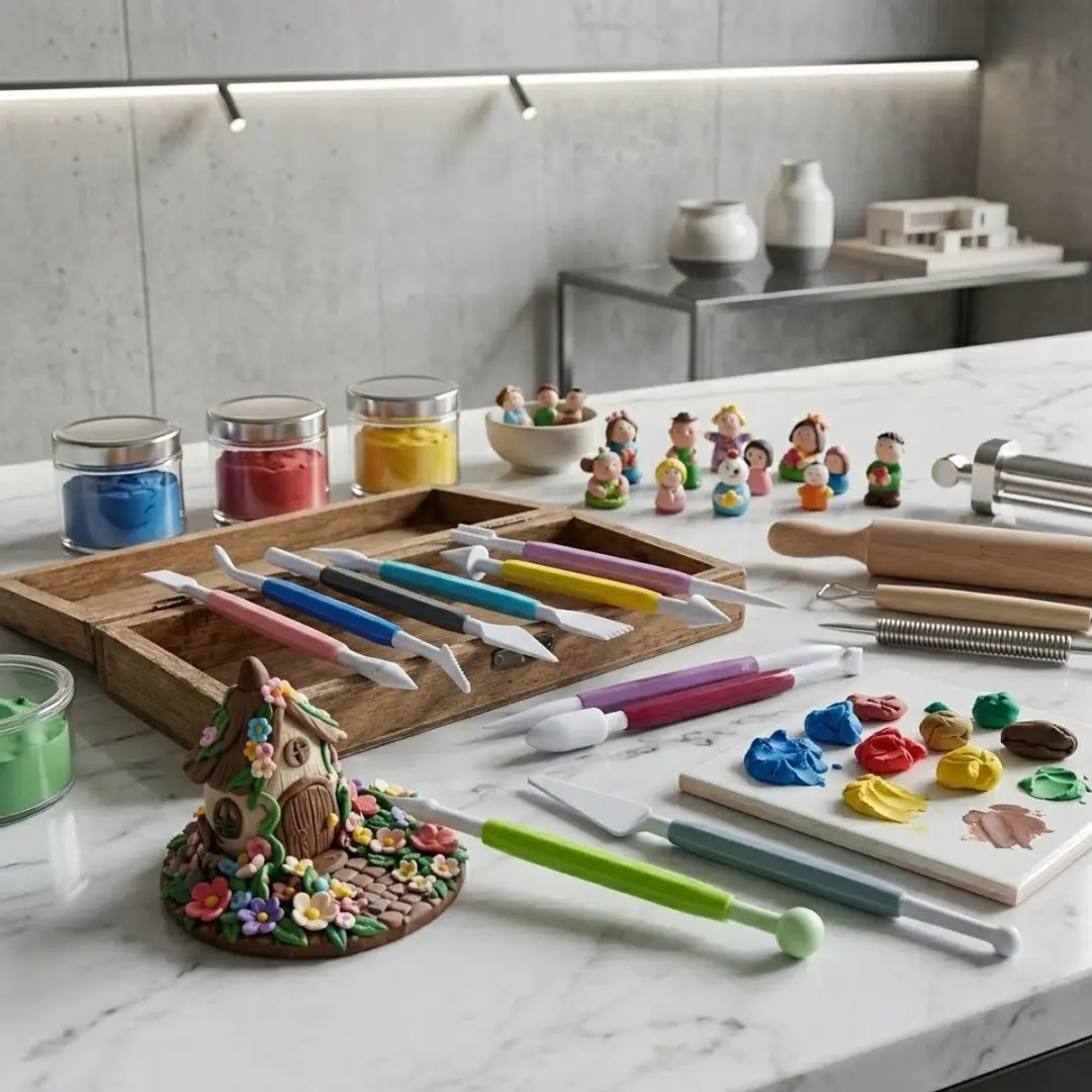 NUVEX Klei Gereedschap Set 9-delig - Multikleurig