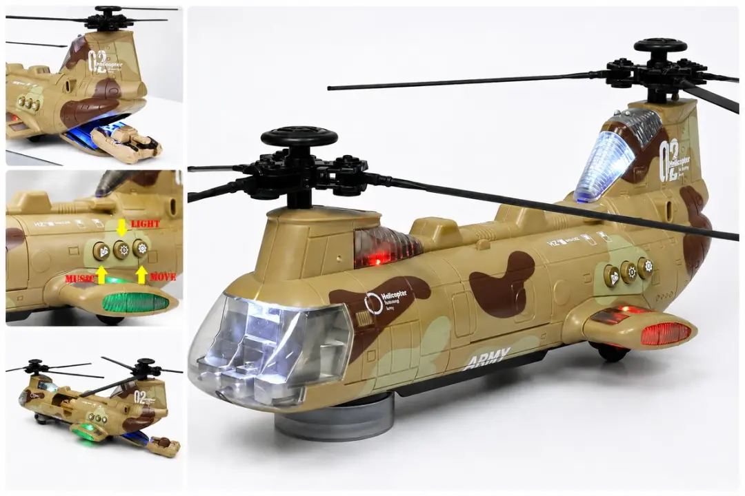 698 JIAN SHENG Didai Army Chinook LD177A Speelgoedhelikopter